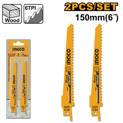 INGCO 150MM  Reciprocating saw  blades for  wood , SSB644D