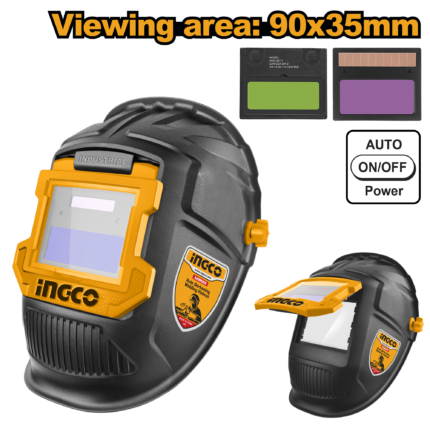 INGCO 90X35MM Auto-Darkening Welding Helmet , AHM009
